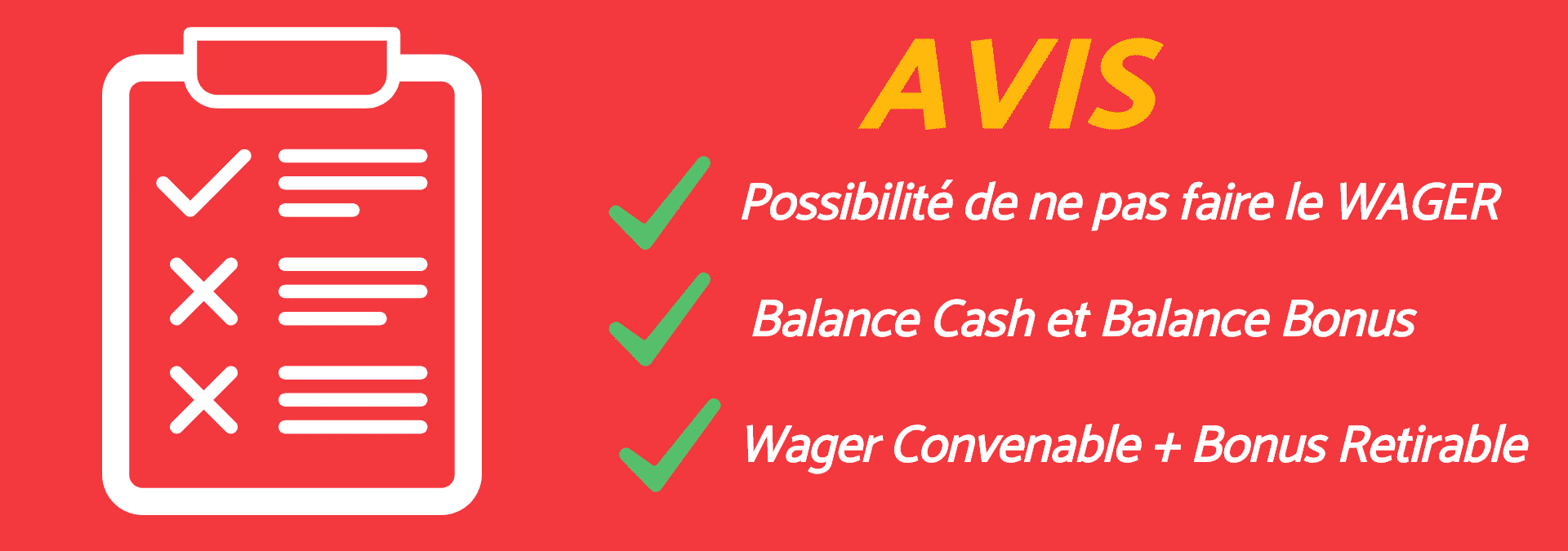 AVIS WAGER CRAZY FORTUNE