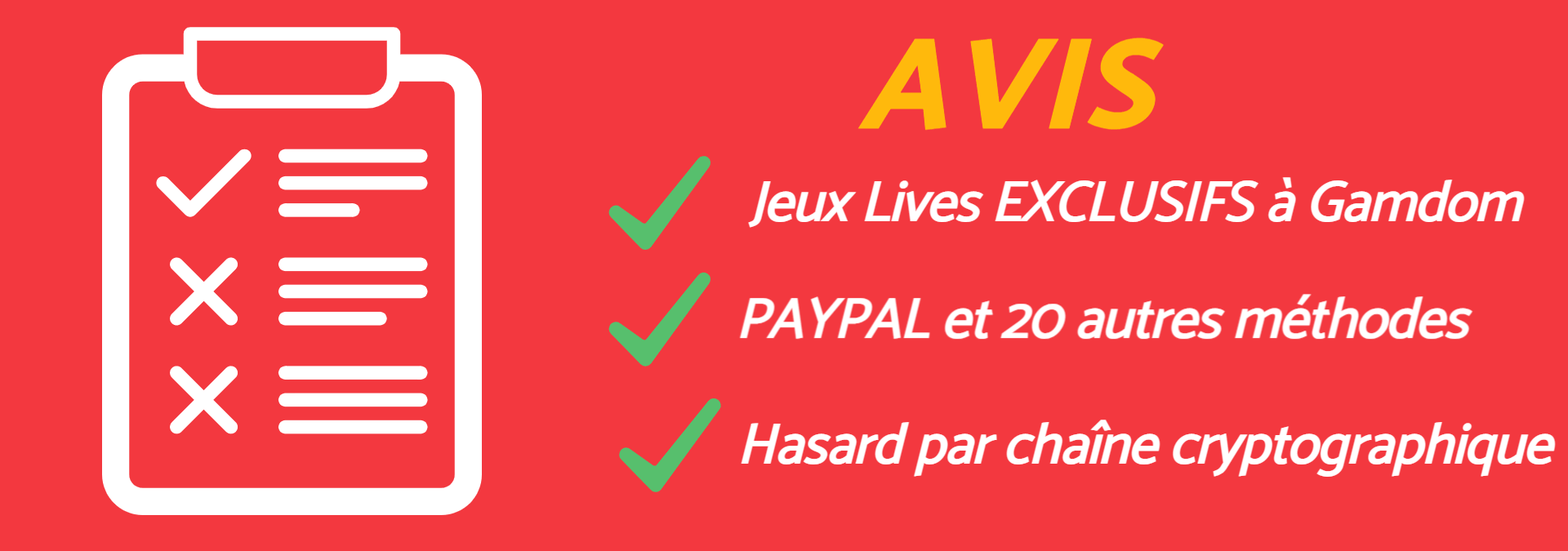 Avis Casino Gamdom